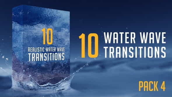 Water Wave Transitions Pack 4 - VideoHive 23049428