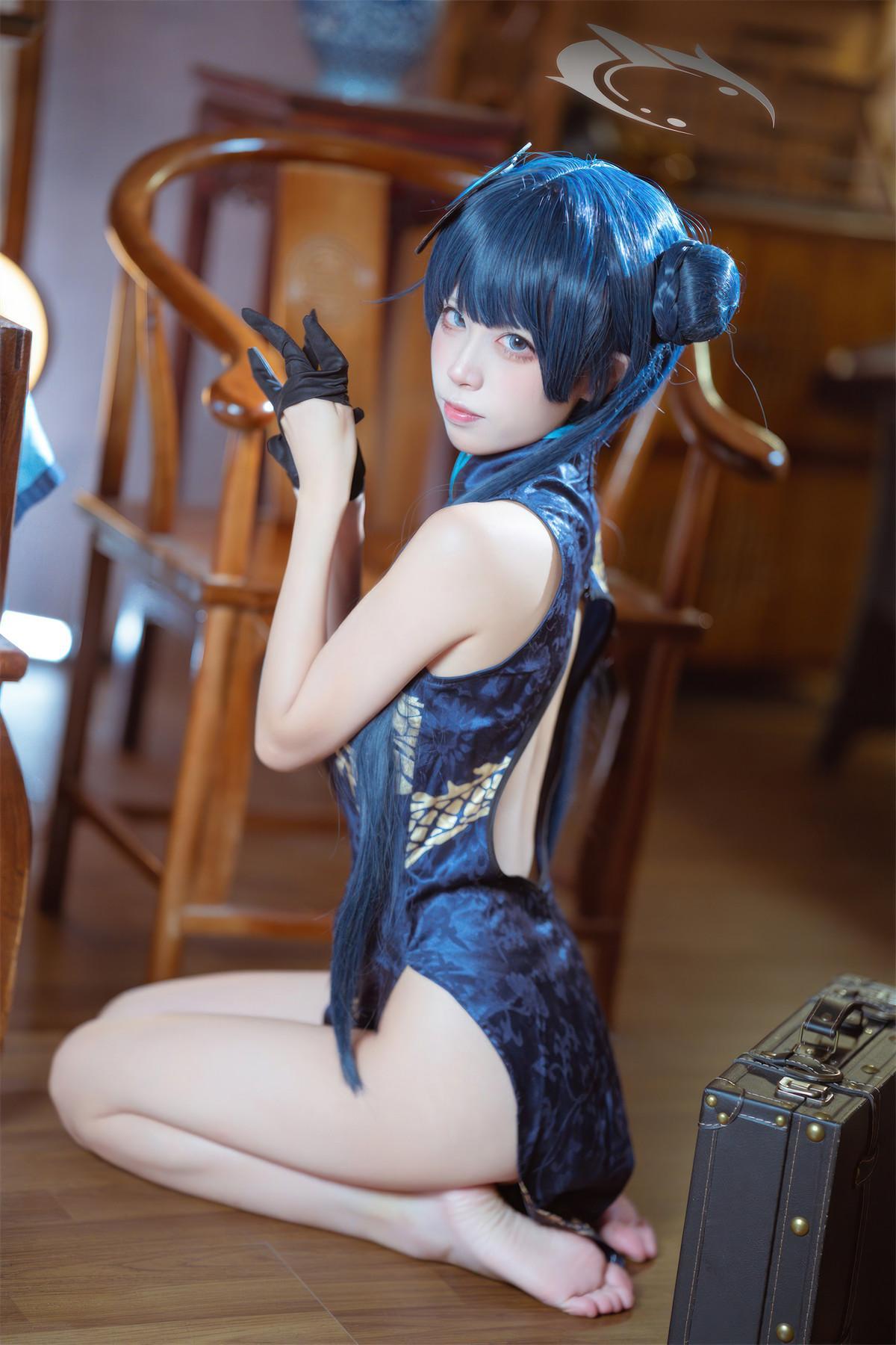 Cosplay 是三不是世w 碧蓝档案 妃咲旗袍(21)