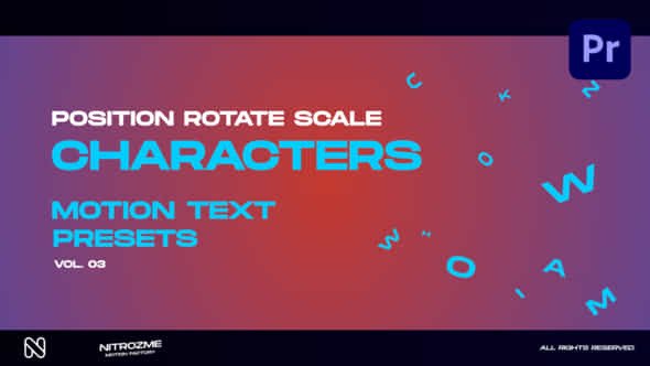 Characters Motion Text - VideoHive 45890395
