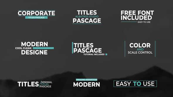 Clean Titles 10 After Effects - VideoHive 53062922