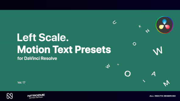 Left Scale Motion - VideoHive 47490853