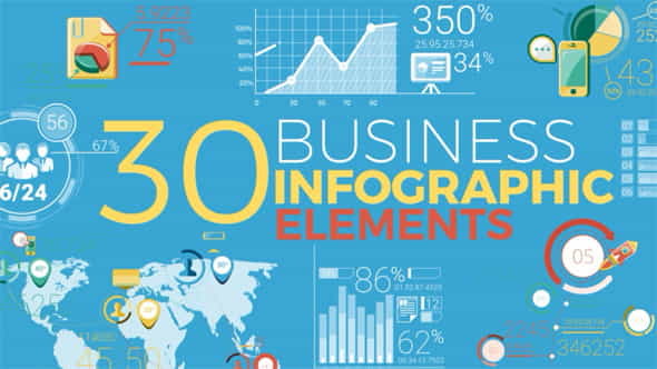 30 Business Infographic Elements - VideoHive 19499622