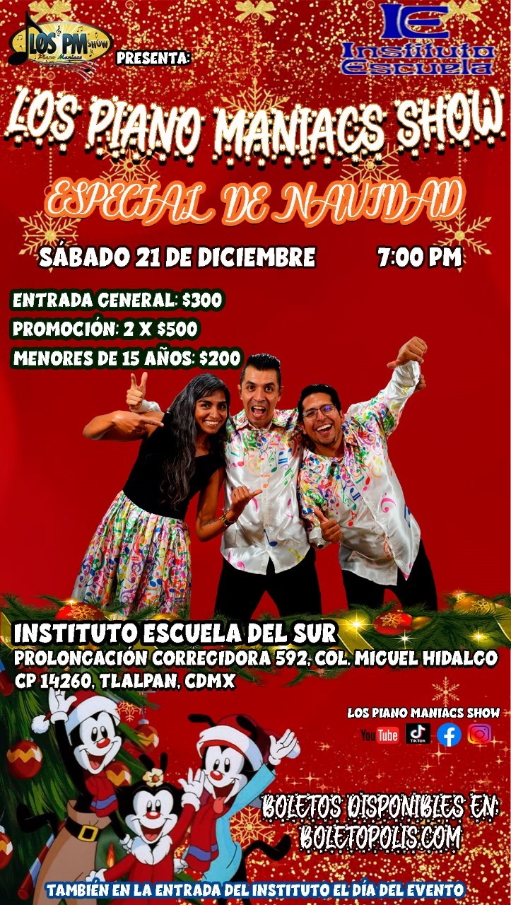 LOS PIANO MANIACS SHOW: UN ESPECTÁCULO NAVIDEÑO ÚNICO QUE ROMPE ESQUEMAS