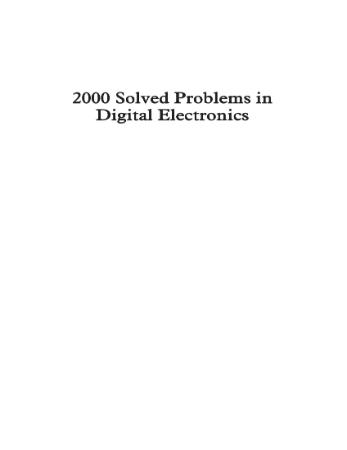 Solved Problems in Digital Electronics