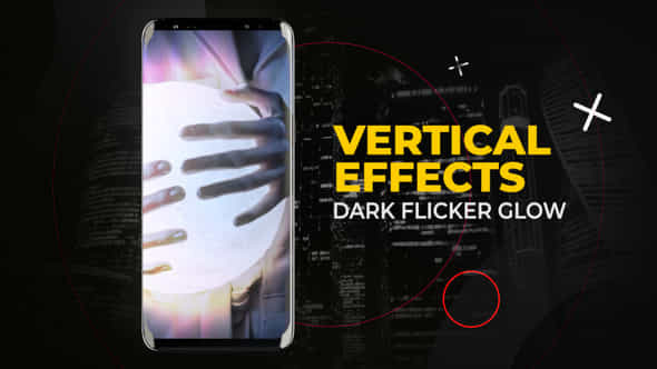 Vertical Dark Flicker Glow Effects After Effects - VideoHive 54453925