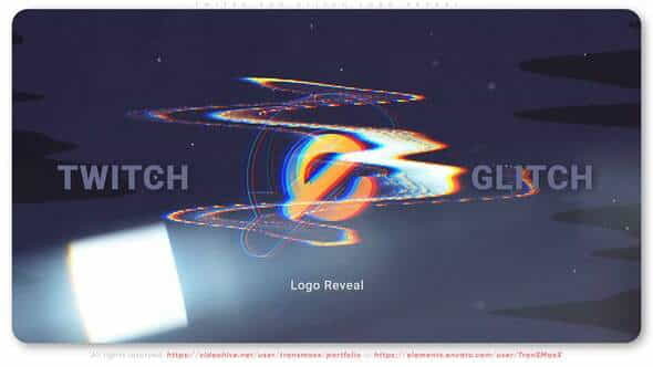 Twitch Glitch Logo Reveal - VideoHive 33167553