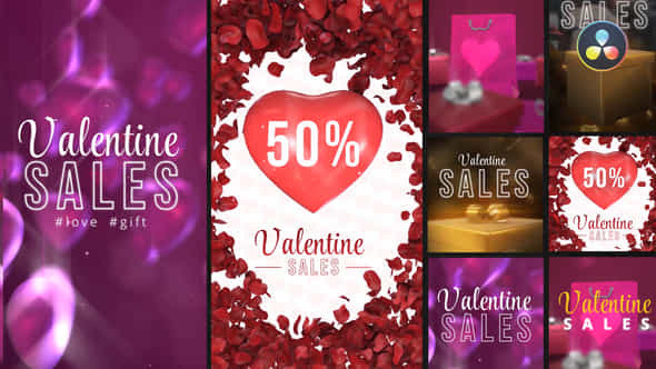 Valentine Sales Stories - VideoHive 35937461