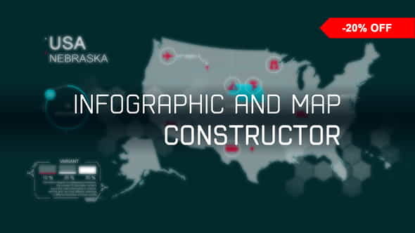 infographic and map constructor - VideoHive 21055529