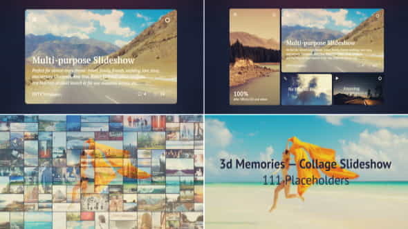 3D Memories Collage Slideshow - VideoHive 11681886