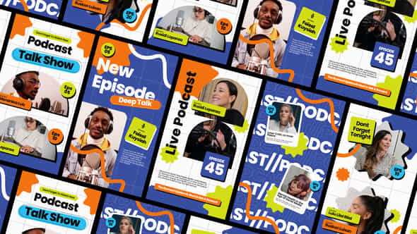 Podcast Talkshow Reel Story After Effect - VideoHive 58653742