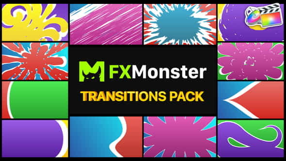 Colorful Smooth Transitions | FCPX - VideoHive 27250203