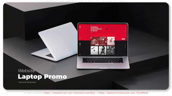 Stylish Website Laptop - VideoHive 35242985