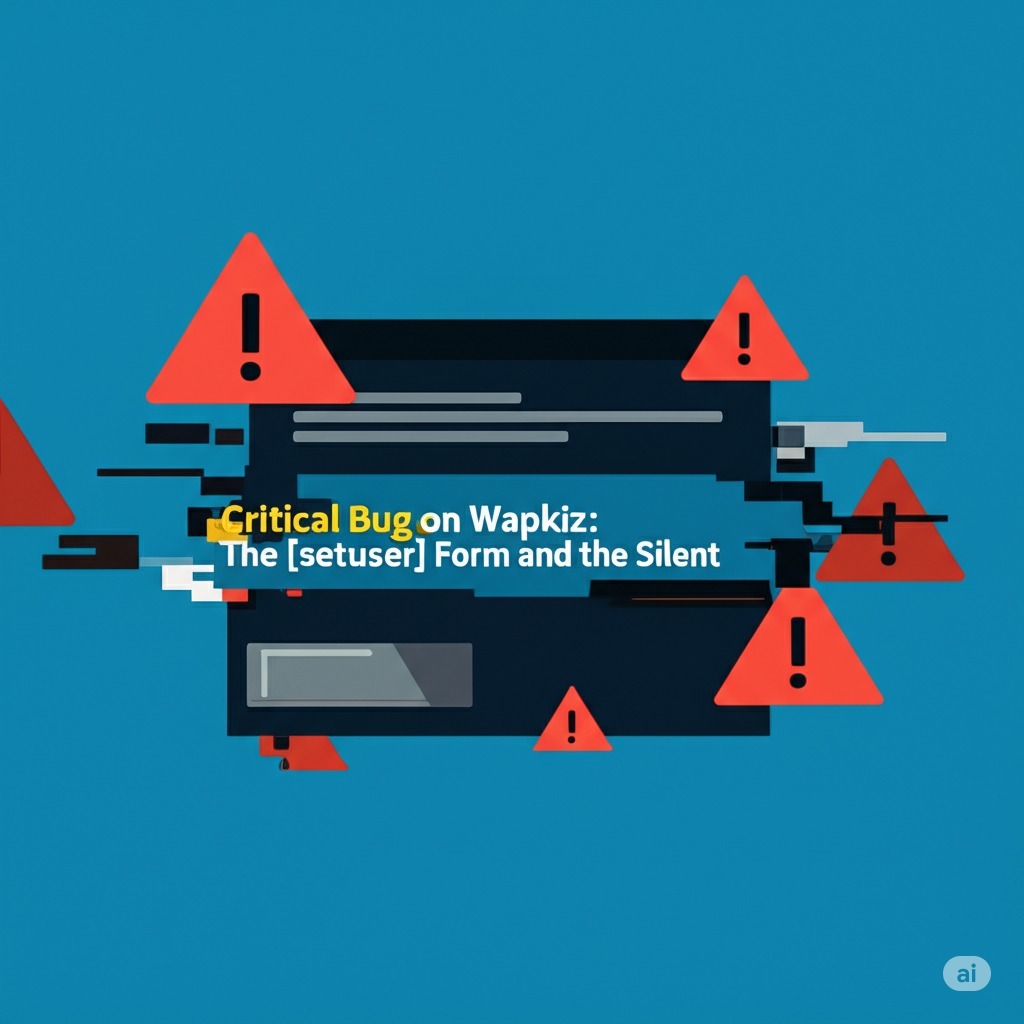 Critical Bug on Wapkiz: The [setuser] Form and the Silent