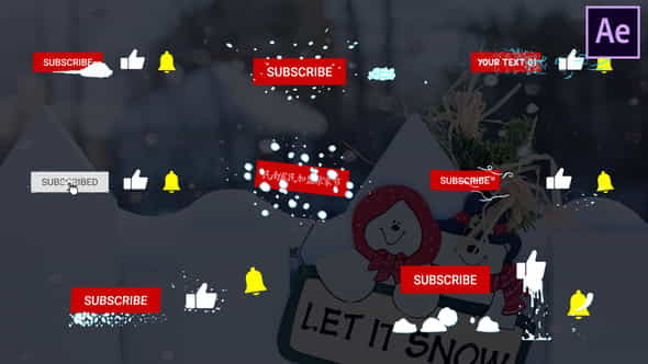 Snow Subscribes | After Effects - VideoHive 25369488