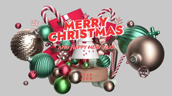 Abstract Christmas 3D - VideoHive 42275519