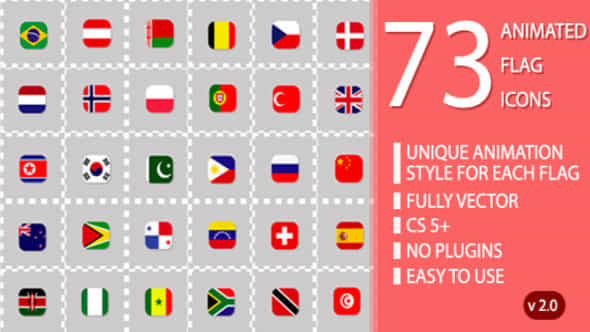 Flag Icons Pack - VideoHive 9624959