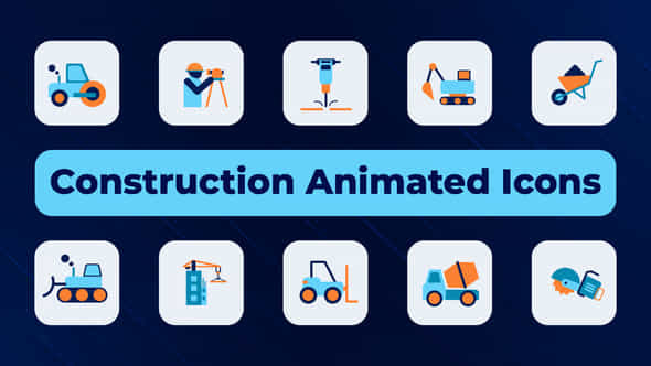 Construction Animated Icons - VideoHive 50632413