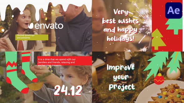 Christmas Greeting Scenes - VideoHive 42180874