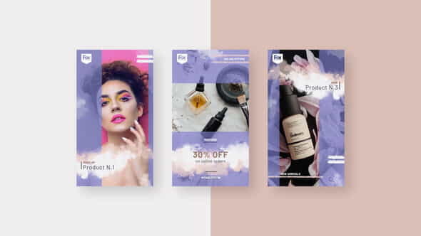 Beauty Products Instagram Stories - VideoHive 28376872