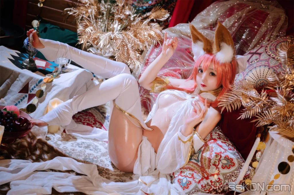 Coser@日奈娇: 玉藻前舞娘 – 涂油 (54 photos)(32)