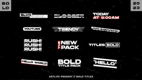 Bolt Titles After Effects - VideoHive 49147173
