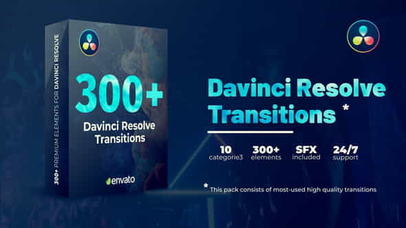 Transitions for DaVinci Resolve - VideoHive 34325208