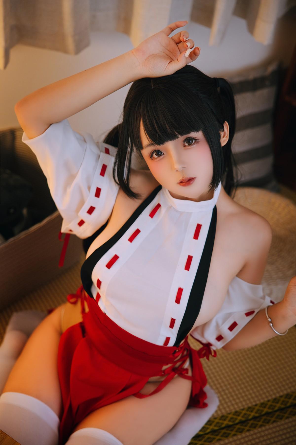 Cosplay Rinaijiao日奈娇 御币巫女 Set.01(9)