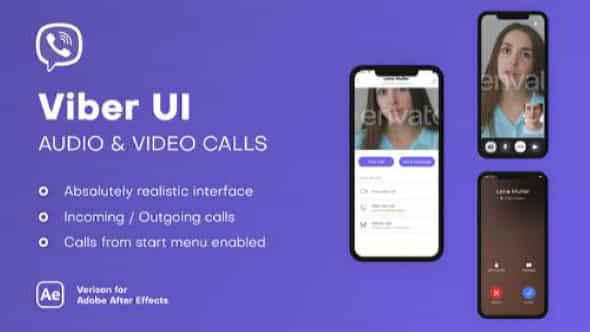 Viber Ui Audio Video Calls - VideoHive 38712847