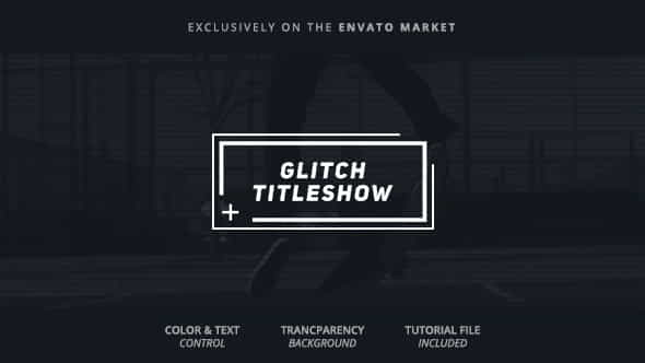 Glitch Titles and Logo - VideoHive 19292959