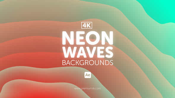 Neon Waves Backgrounds - VideoHive 55391898