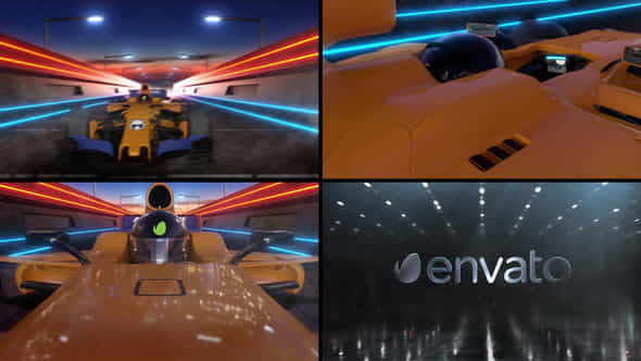 F1 Car Logo Reveal - VideoHive 33552844