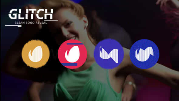 Clean Glitch Logo - VideoHive 8677528