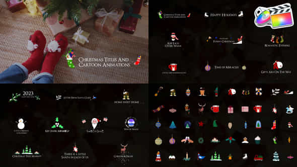 Christmas Titles And - VideoHive 40749531