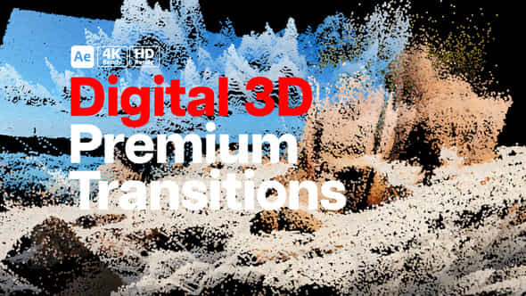 Premium Transitions Digital 3D - VideoHive 51859330