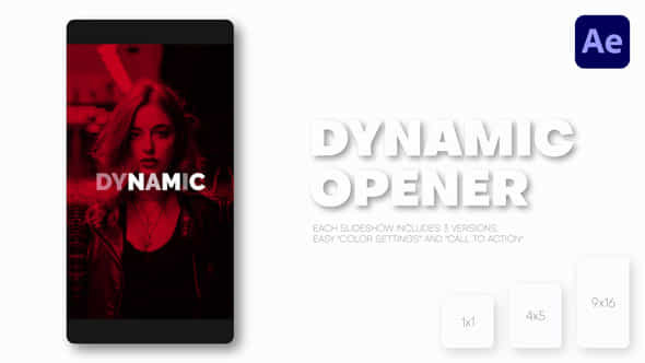 Vertical Dynamic Slideshow Reels Post Shorts - VideoHive 57171310