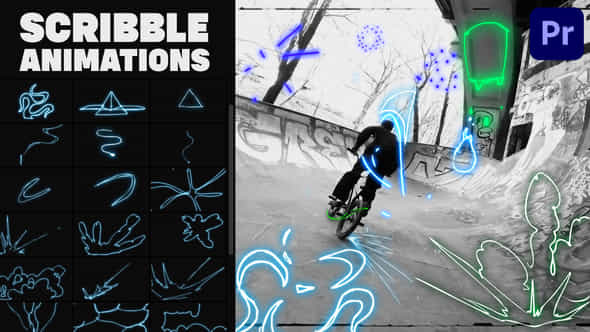Abstract Scribble Animations - VideoHive 38246893