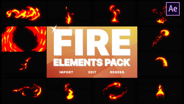 Fire Elements - VideoHive 21597831