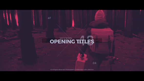 Modern Opening Titles - VideoHive 20254642