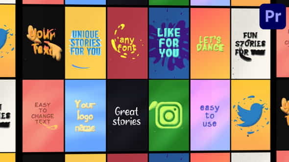 Instagram Text Stories | Premiere - VideoHive 32367315