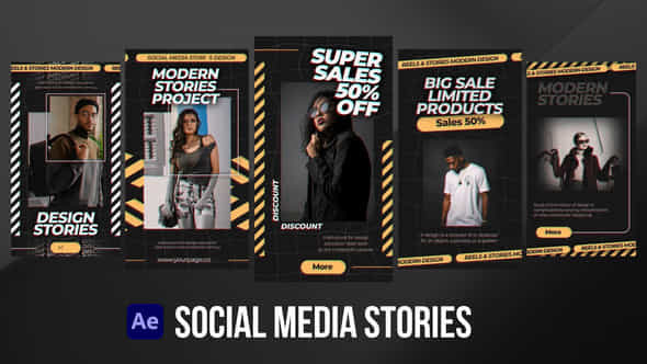 Social Media Stories For After Effects - VideoHive 52125319