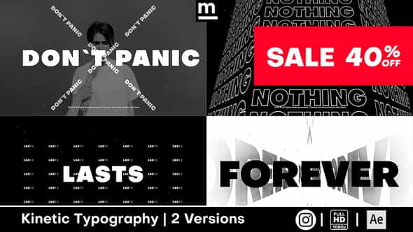 Social Typography Opener - VideoHive 26228719