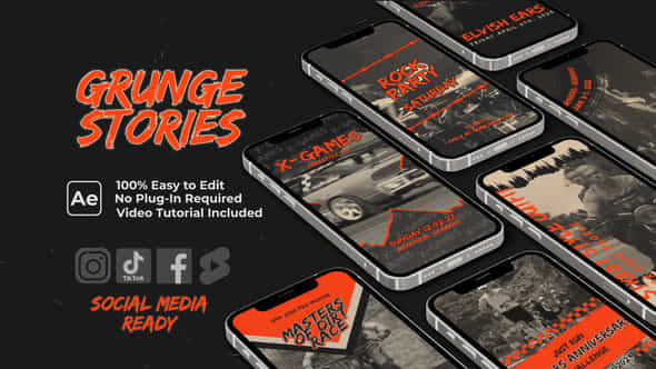 Instagram StoriesGrunge Stories - VideoHive 38275334