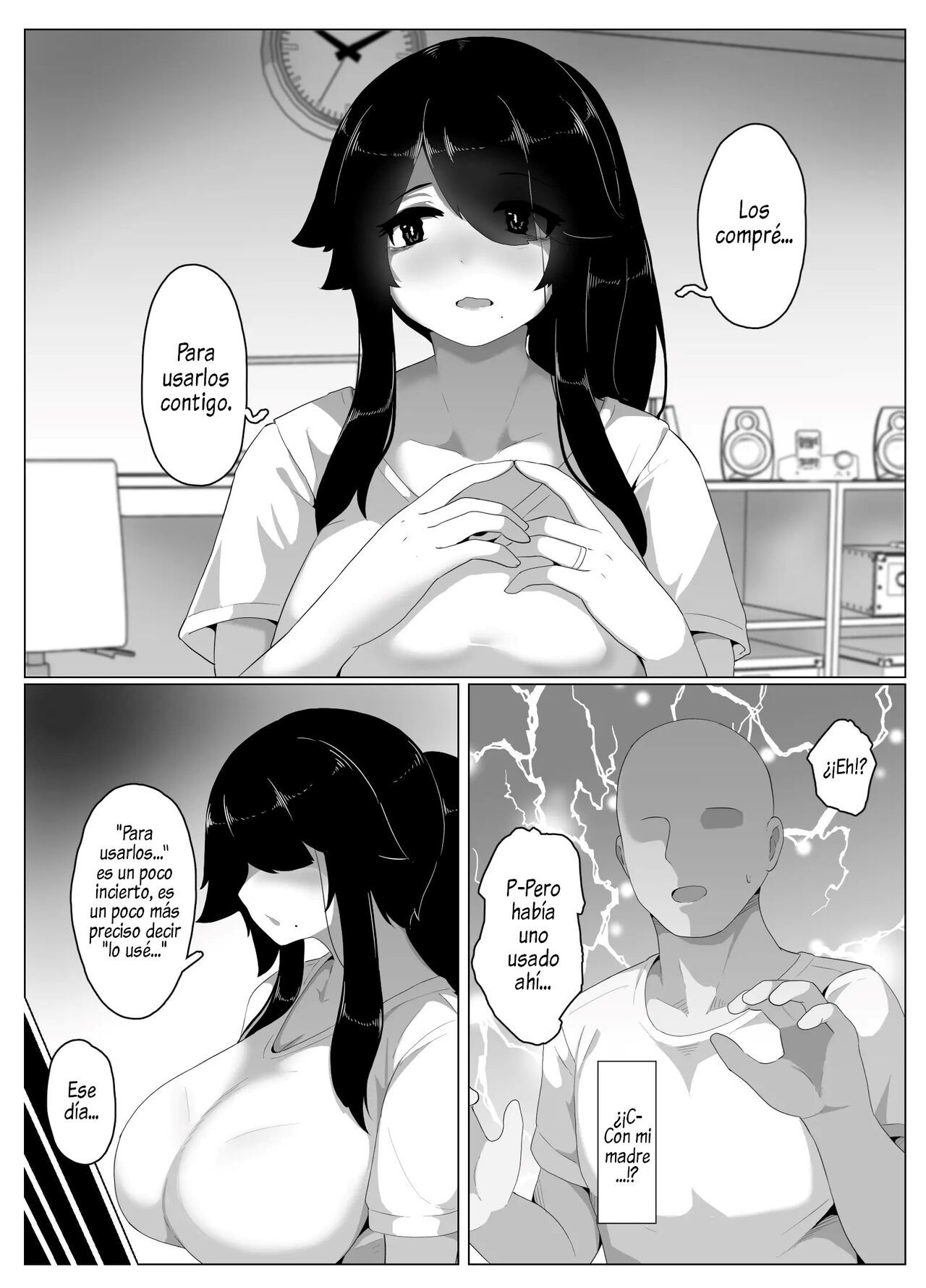[hahayamoya (moya)] Oyasumi, Okaa-san I  Good Night, Mom I [Spanish]  [Al Chile no Sé Scan]