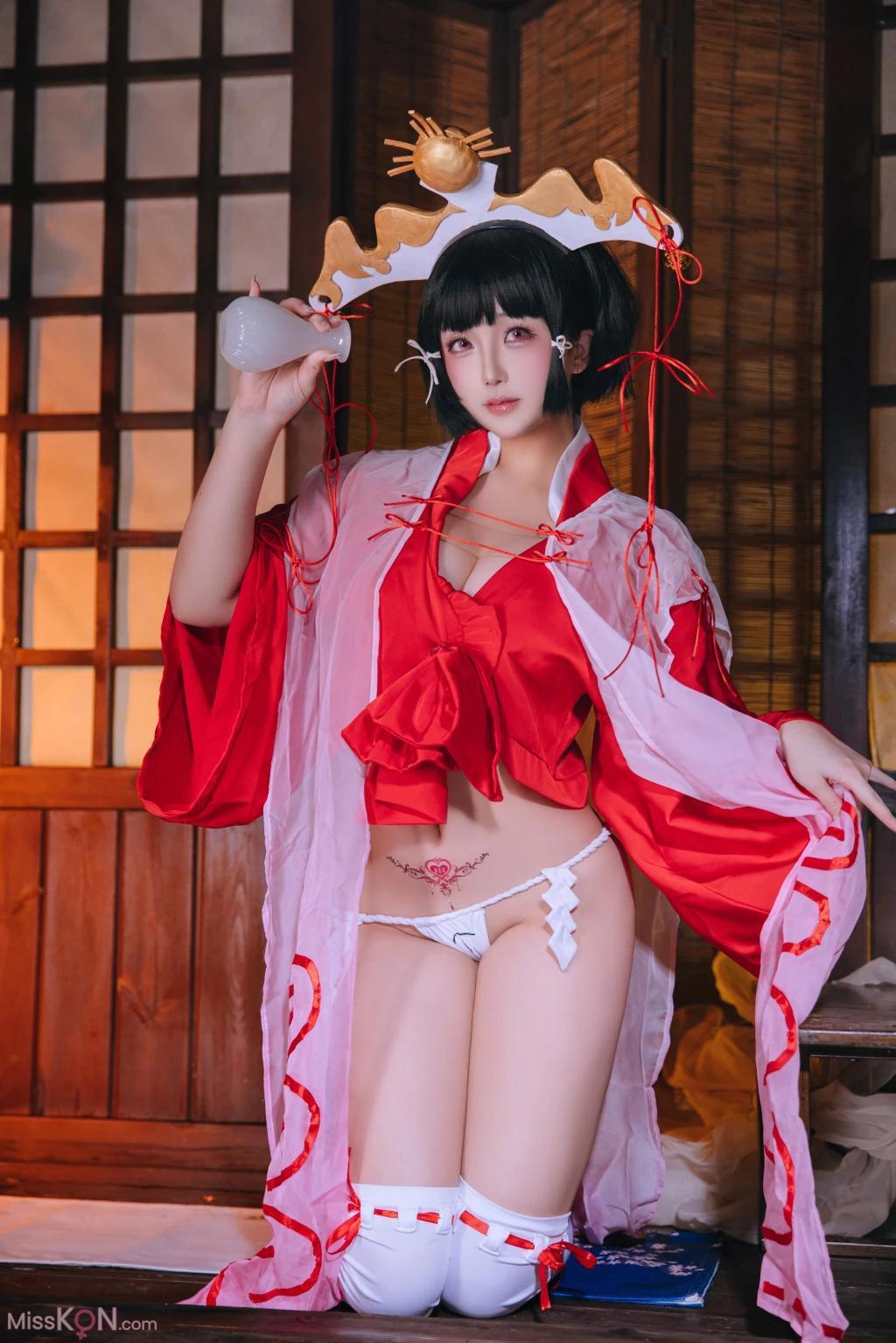 Coser@日奈娇: 辉夜巫女 (130 photos )(5)
