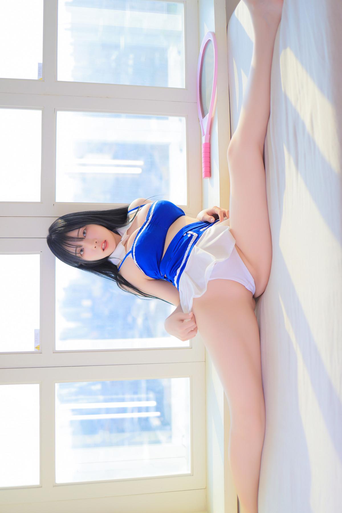 Rinaモモリナ, Patreon ‘Blue and White Swimsuit’ Set.01(26)