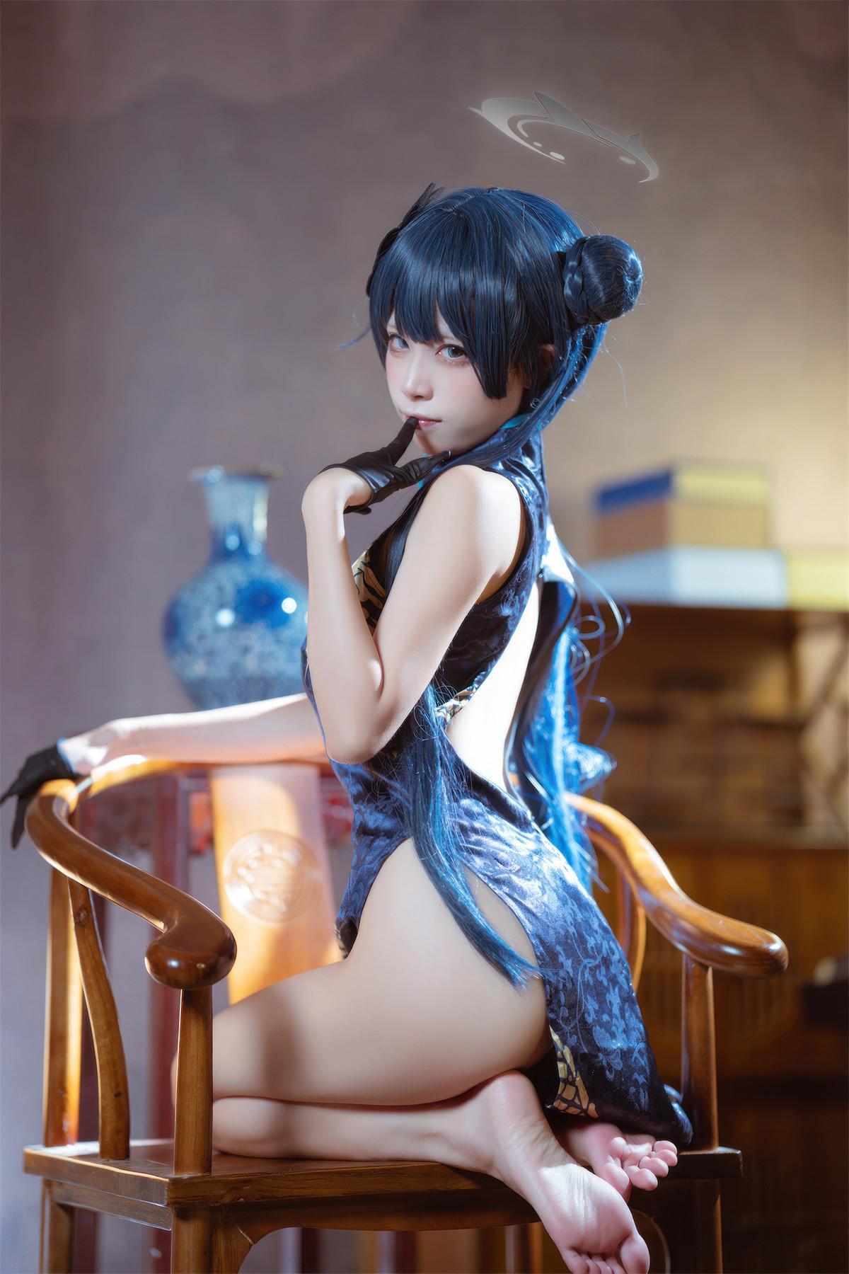 Cosplay 是三不是世w 碧蓝档案 妃咲旗袍(11)