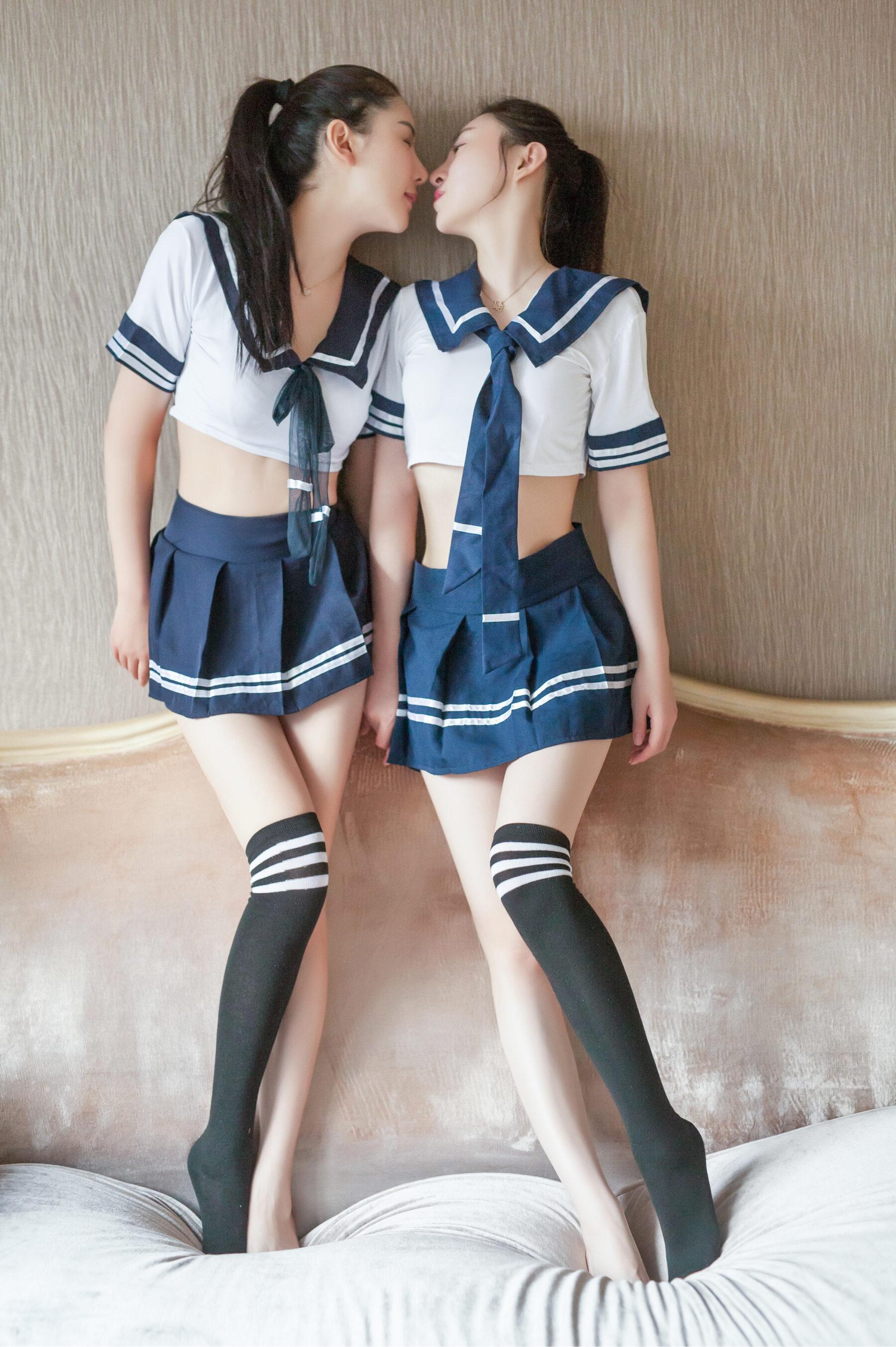 国模人体 李丽莎&顾欣怡《姐妹》(3)