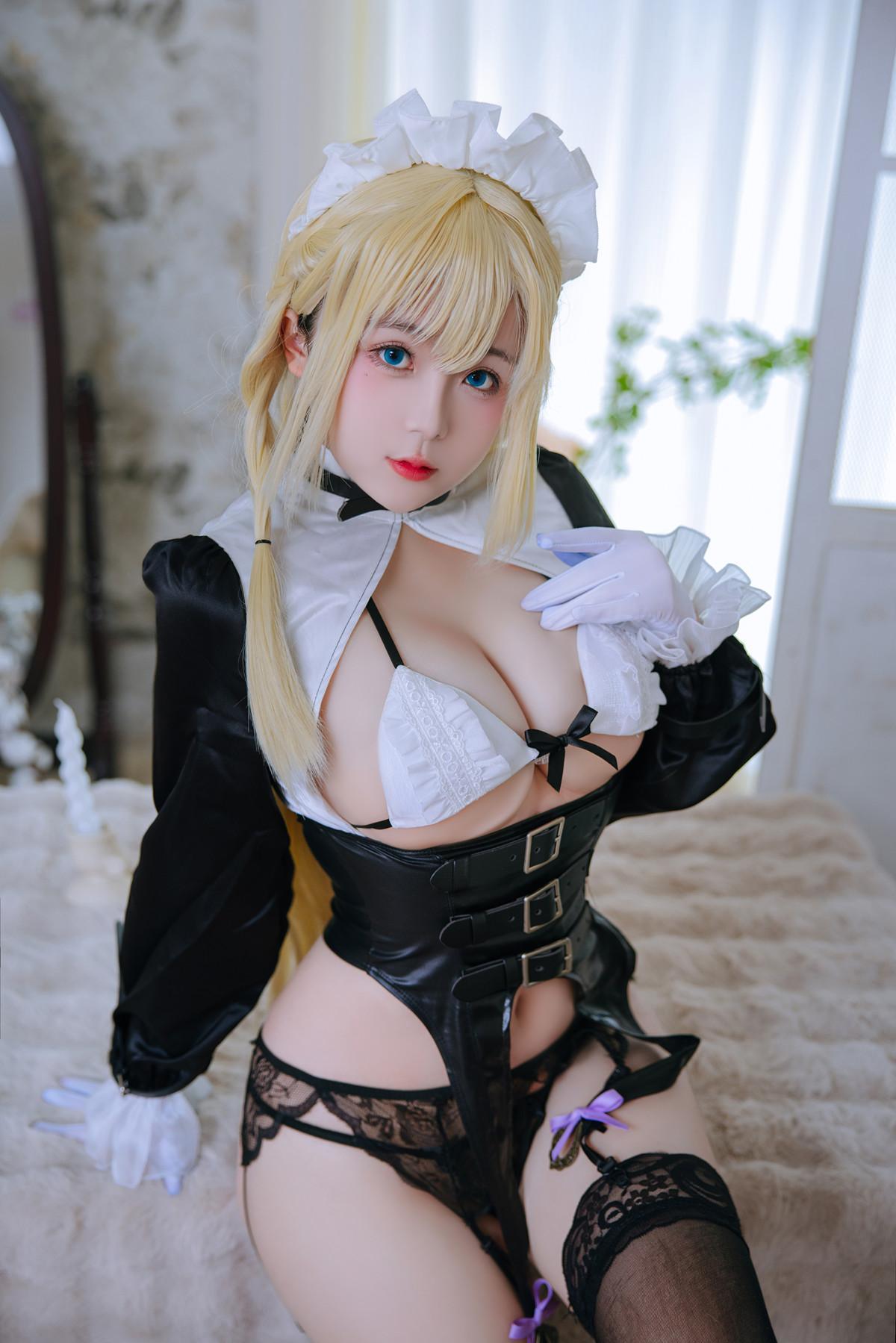 Cosplay Rinaijiao日奈娇 拘束女仆(4)