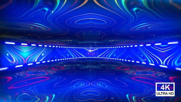 Vj Abstract Colorful Wavy Stage - VideoHive 25472065