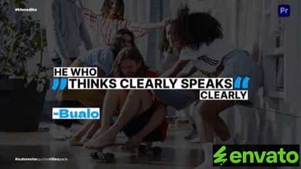 Autoresize Quotes Titles Mogrt - VideoHive 53850810
